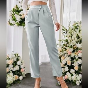 Brand new never worn soft blue trouser pants